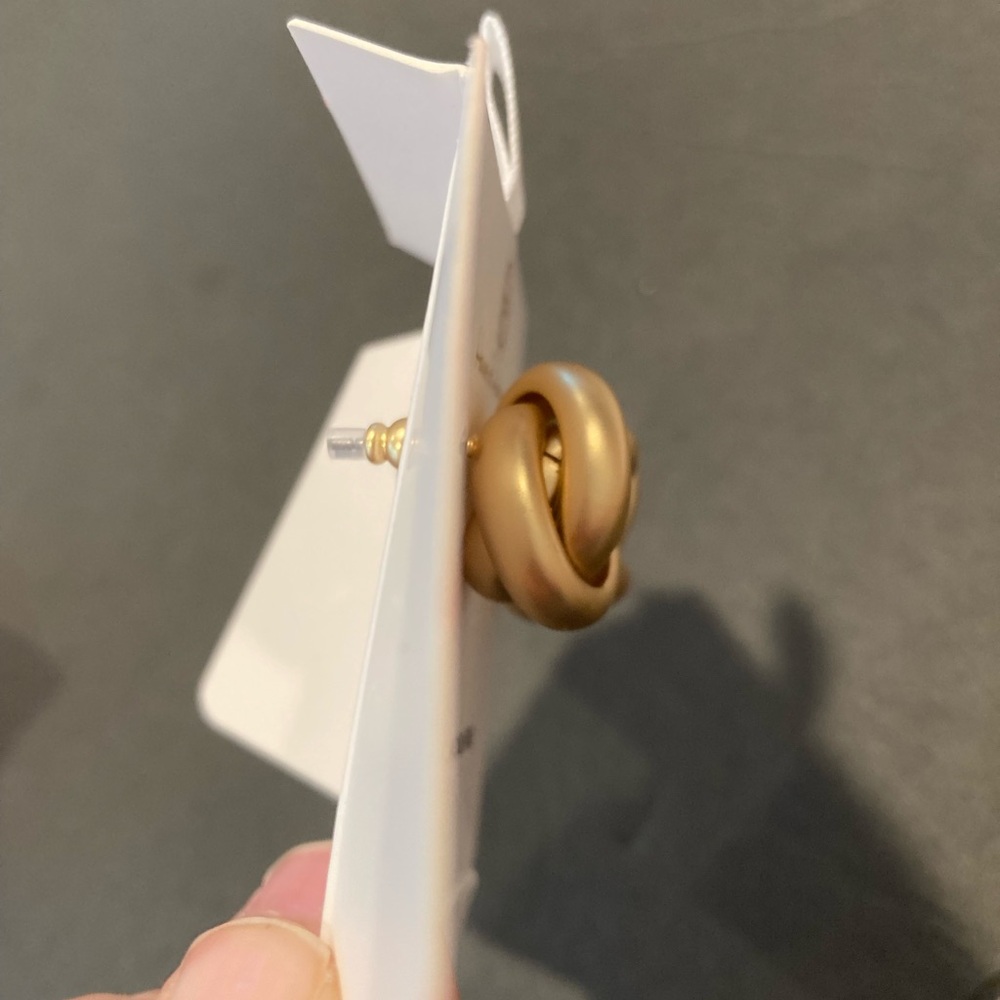 House of Harlow 1960 Gold Knot Earrings - NIB - Picture 3 of 6